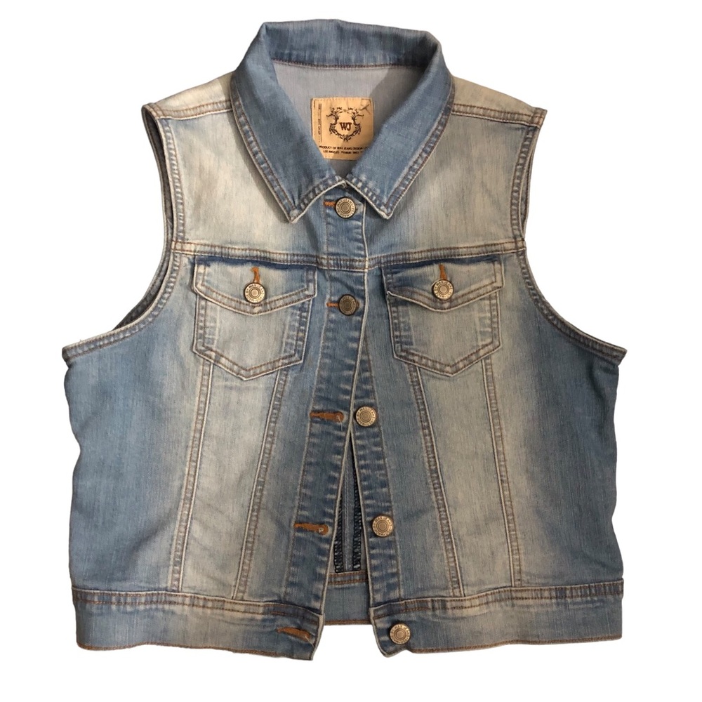Wax Jean Denim Vest size small